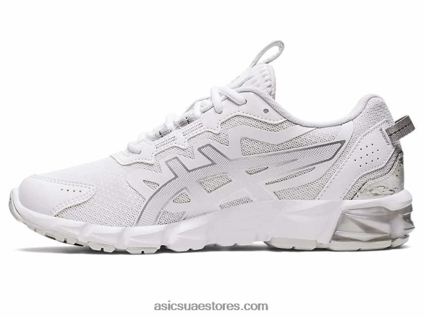 Asics أبيض / فضي نقي جل-كوانتوم 90 2N24DJ2866