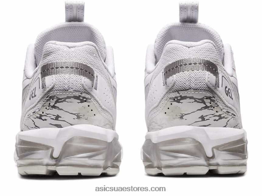 Asics أبيض / فضي نقي جل-كوانتوم 90 2N24DJ2866