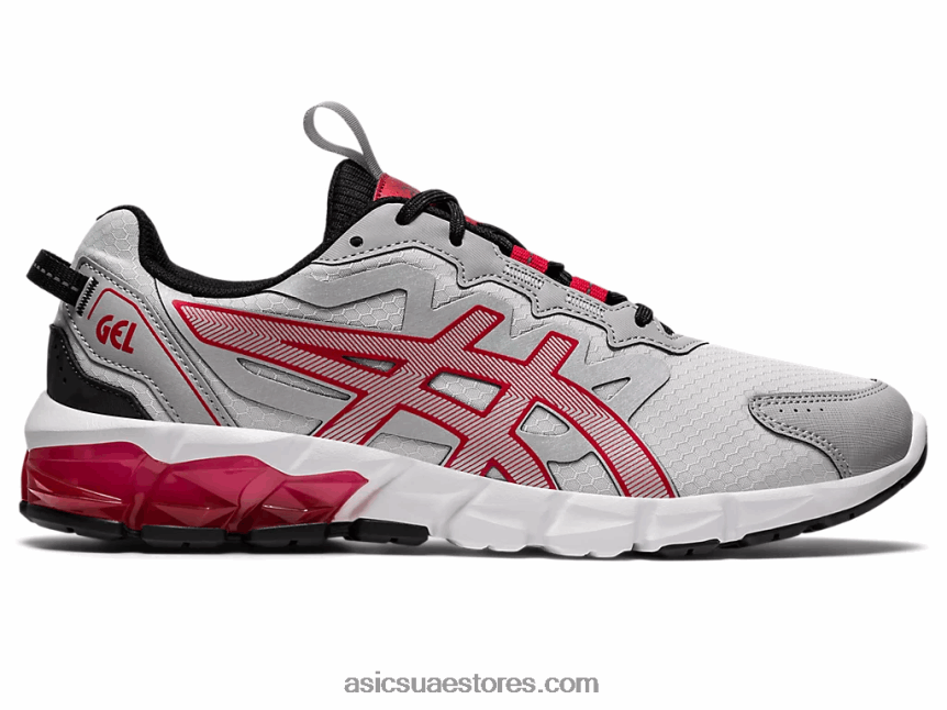 Asics رمادي جليدي / أحمر كلاسيكي جل-كوانتوم 90 2N24DJ672