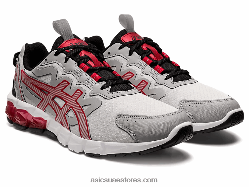 Asics رمادي جليدي / أحمر كلاسيكي جل-كوانتوم 90 2N24DJ672
