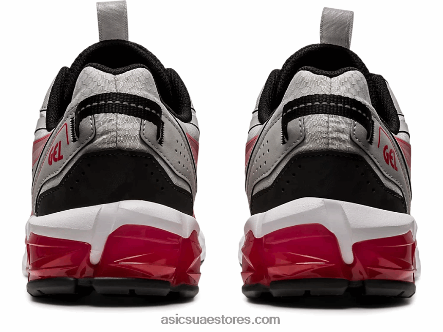 Asics رمادي جليدي / أحمر كلاسيكي جل-كوانتوم 90 2N24DJ672