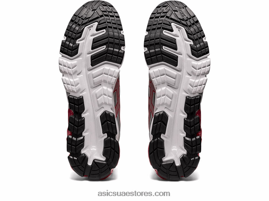 Asics رمادي جليدي / أحمر كلاسيكي جل-كوانتوم 90 2N24DJ672