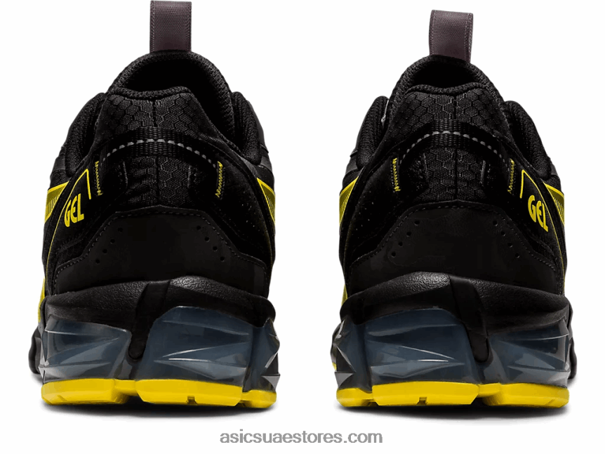 Asics أسود / أصفر نابض بالحياة جل-كوانتوم 90 2N24DJ785