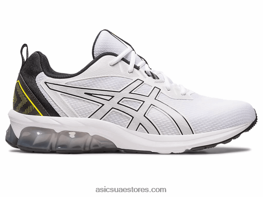 Asics أبيض أسود هلام الكم 90 رابعا 2N24DJ93