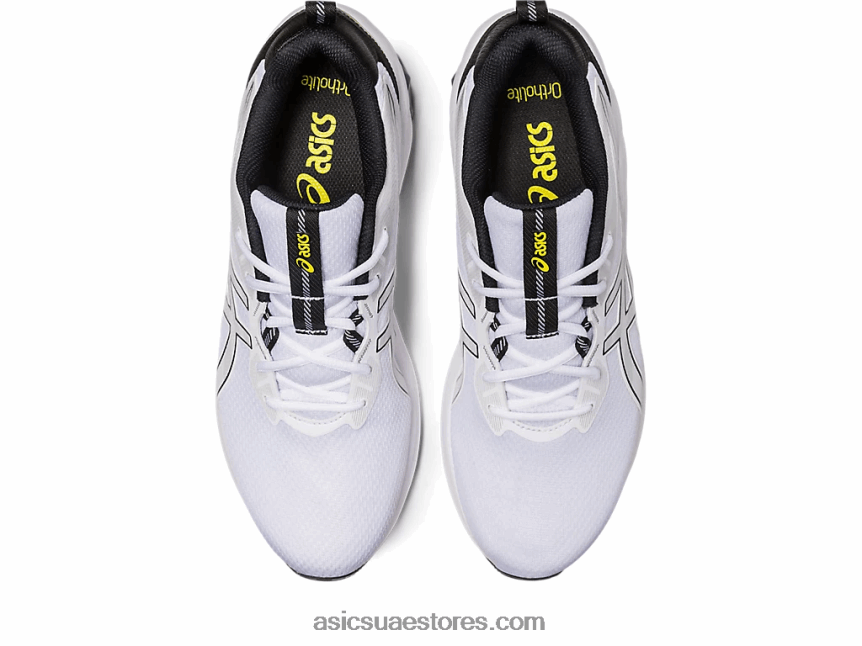 Asics أبيض أسود هلام الكم 90 رابعا 2N24DJ93