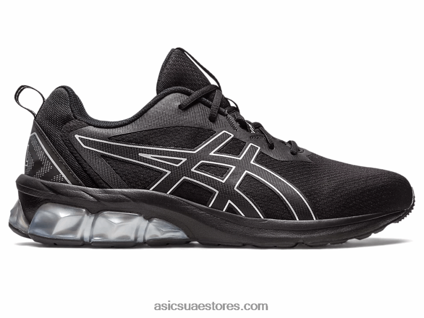 Asics أسود / فضي نقي هلام الكم 90 رابعا 2N24DJ95