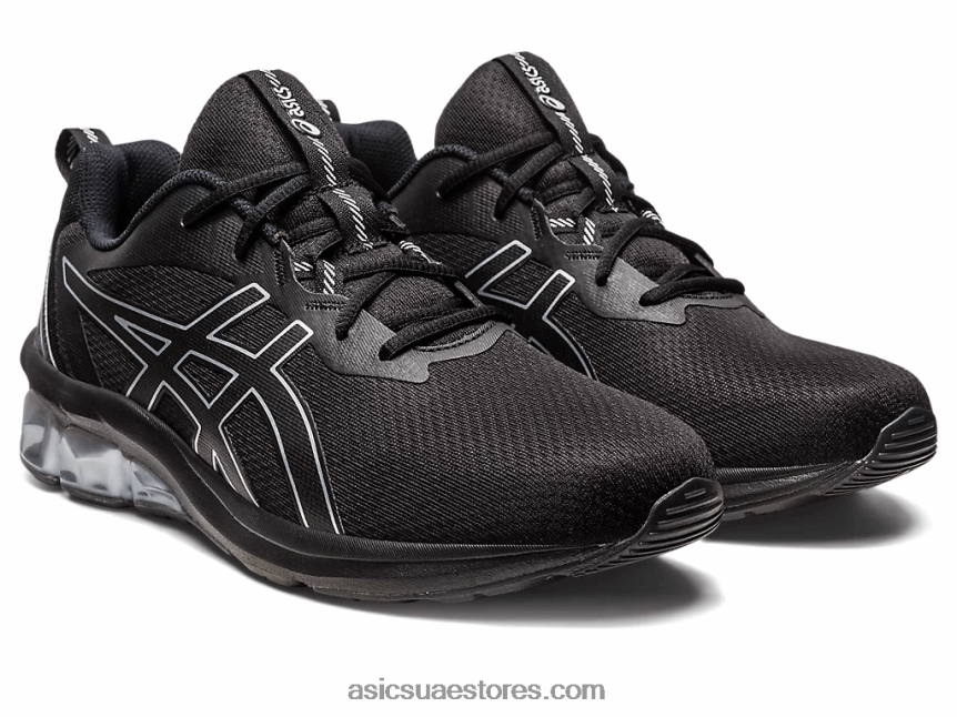 Asics أسود / فضي نقي هلام الكم 90 رابعا 2N24DJ95