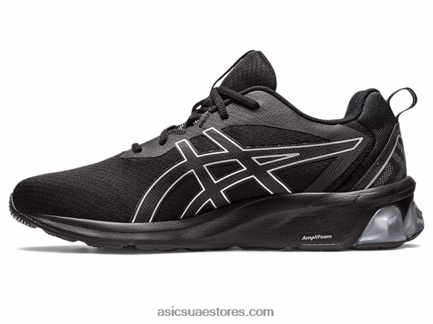 Asics أسود / فضي نقي هلام الكم 90 رابعا 2N24DJ95