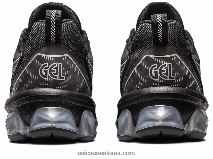 Asics أسود / فضي نقي هلام الكم 90 رابعا 2N24DJ95