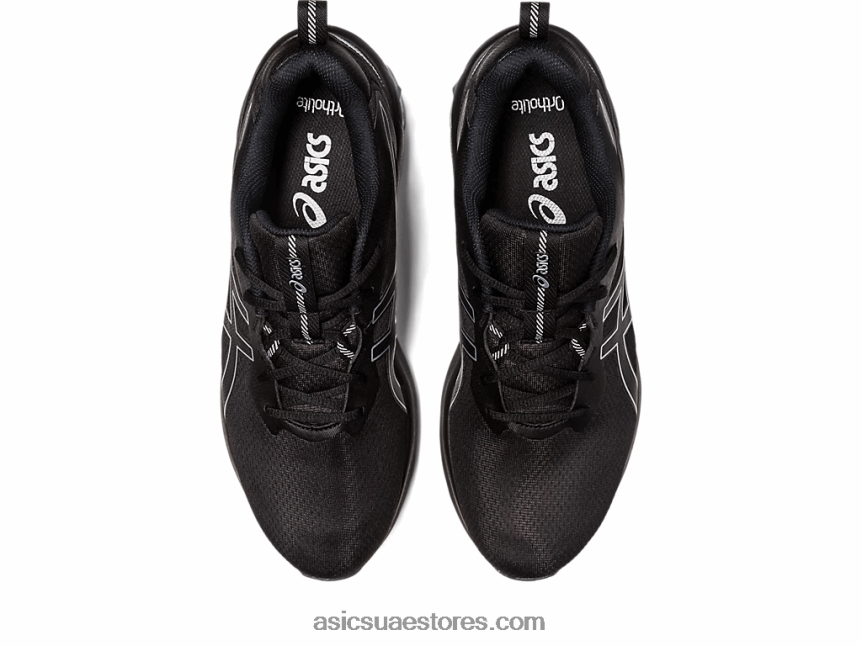 Asics أسود / فضي نقي هلام الكم 90 رابعا 2N24DJ95