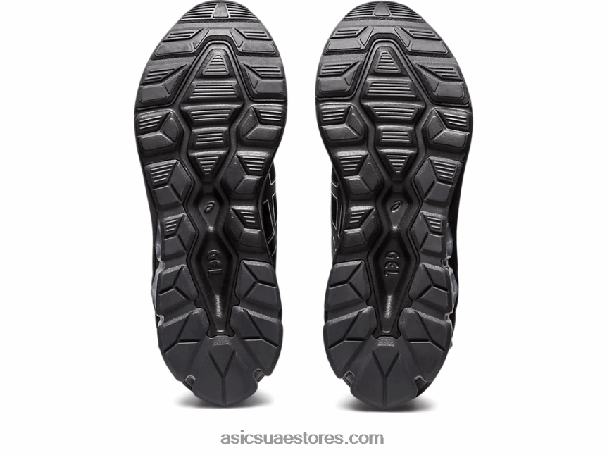 Asics أسود / فضي نقي هلام الكم 90 رابعا 2N24DJ95