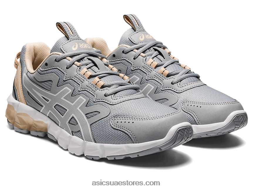 Asics بيدمونت رمادي / وردي دافئ جل-كوانتوم 90 3 2N24DJ2688