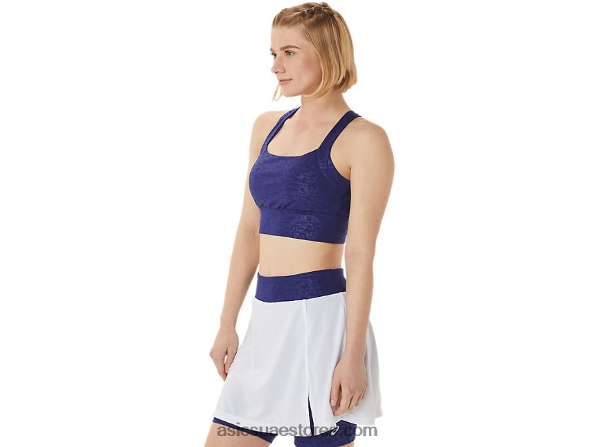 Asics نحى اليابان النقش الغوص الأزرق حمالة صدر نسائية جديدة قوية 92 مطبوعة 2N24DJ3011