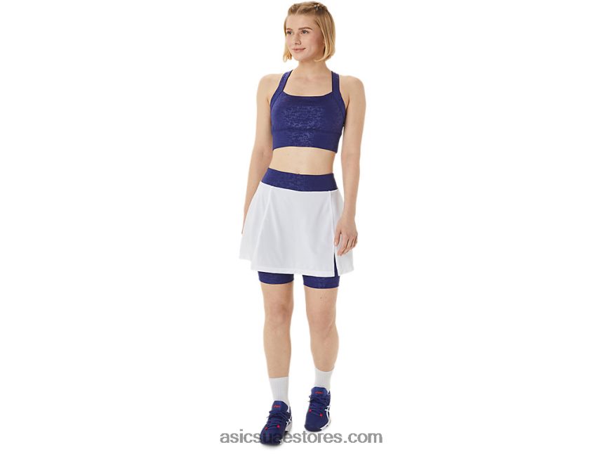 Asics نحى اليابان النقش الغوص الأزرق حمالة صدر نسائية جديدة قوية 92 مطبوعة 2N24DJ3011