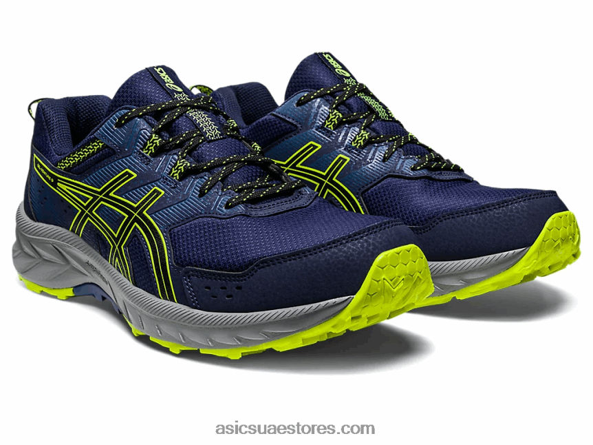 Asics معطف طاووس / أصفر أمان جل فينشر 9 2N24DJ107