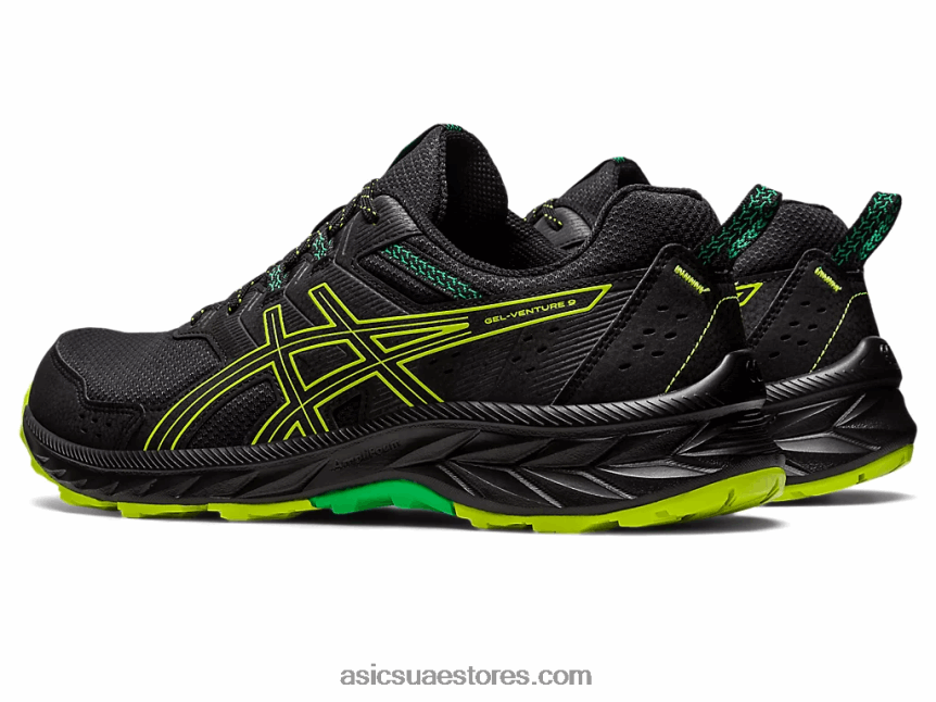 Asics أسود / قشر الليمون جل فينشر 9 2N24DJ111