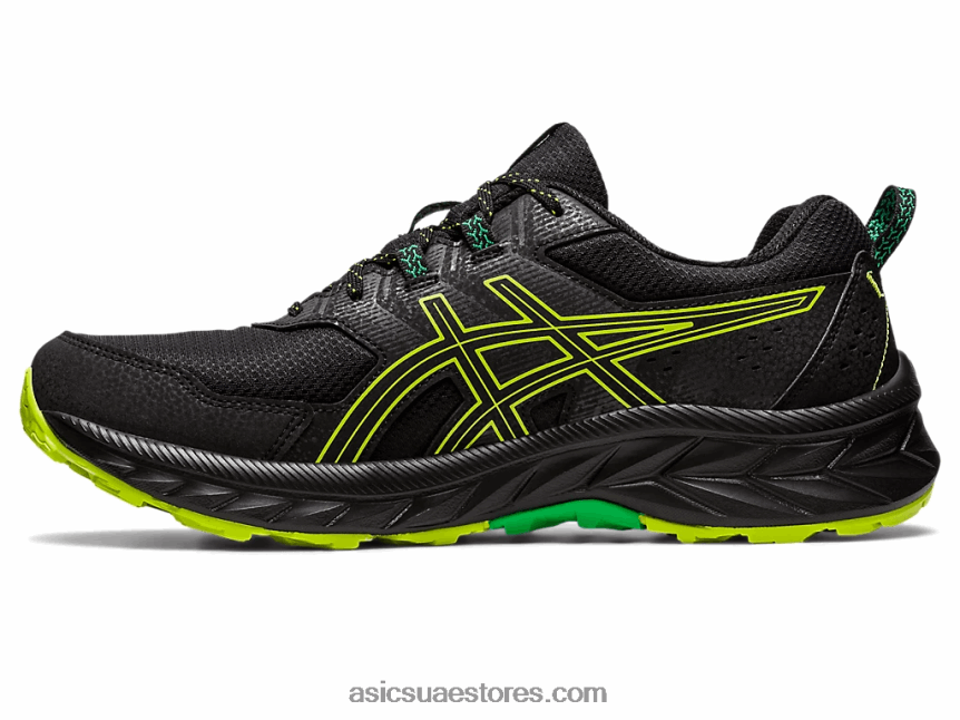 Asics أسود / قشر الليمون جل فينشر 9 2N24DJ111