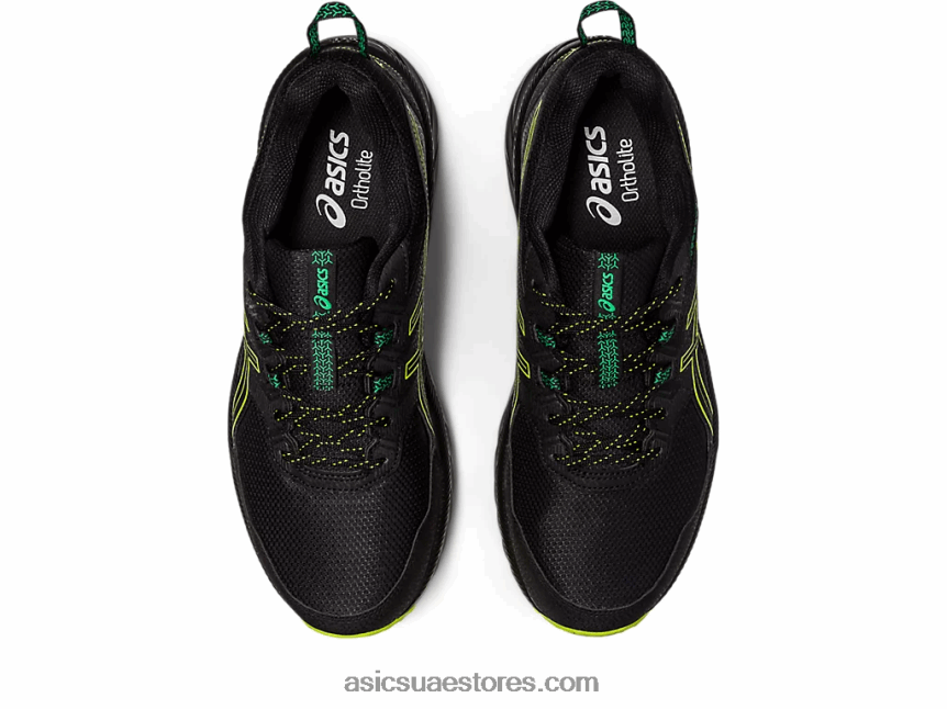 Asics أسود / قشر الليمون جل فينشر 9 2N24DJ111