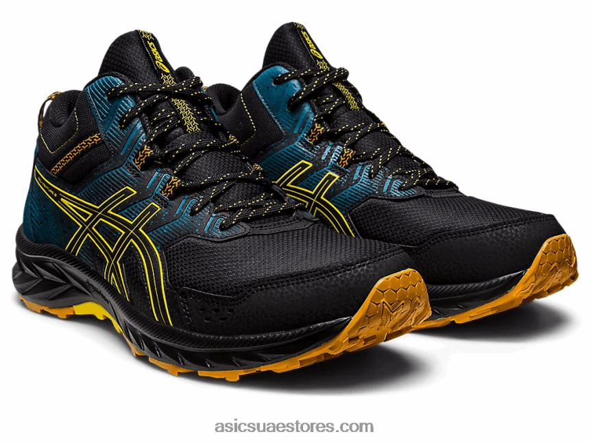 Asics أسود / أصفر ذهبي جل فينشر 9 متر 2N24DJ125