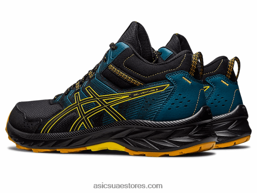 Asics أسود / أصفر ذهبي جل فينشر 9 متر 2N24DJ125