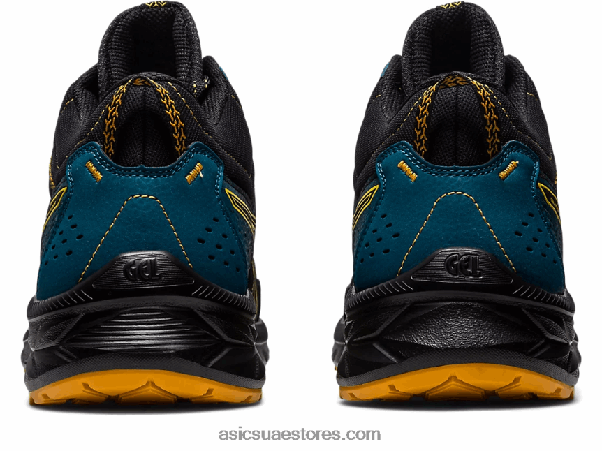 Asics أسود / أصفر ذهبي جل فينشر 9 متر 2N24DJ125