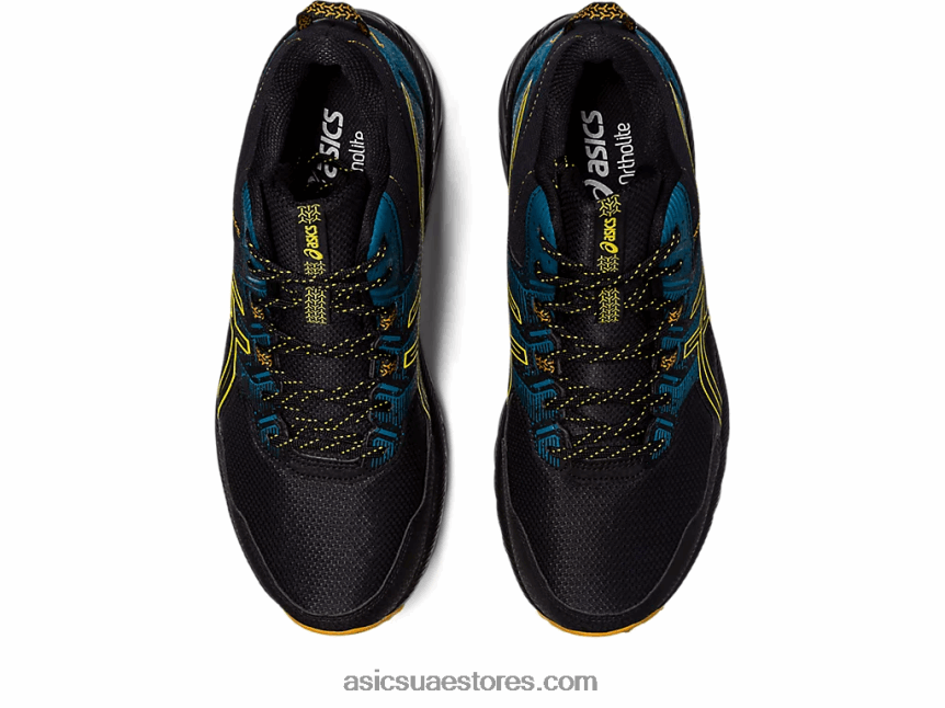 Asics أسود / أصفر ذهبي جل فينشر 9 متر 2N24DJ125