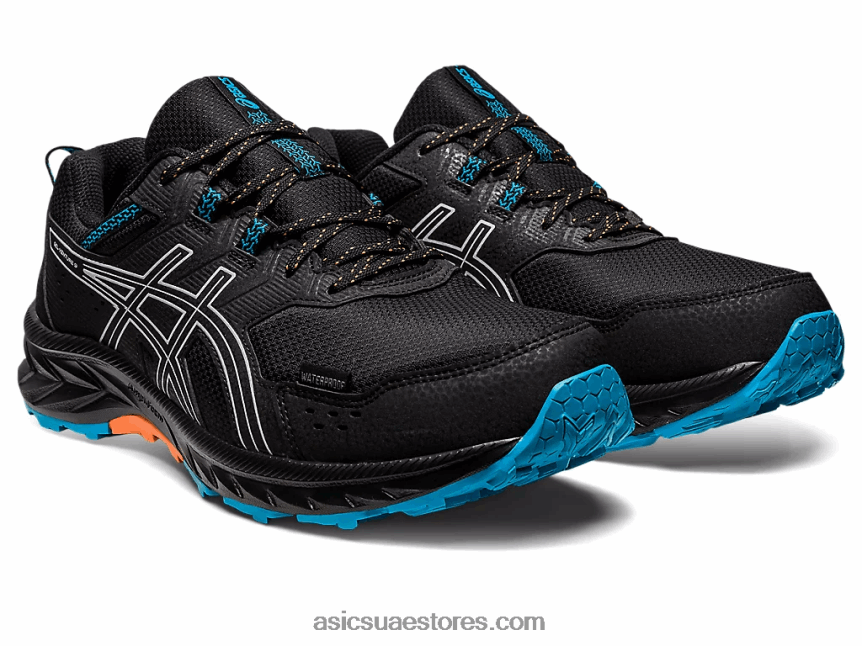 Asics أسود / بنفسجي غامق جل فينشر 9 مقاوم للماء 2N24DJ129