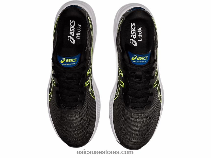 Asics أسود / أخضر خطر جل اكسايت 9 2N24DJ1319