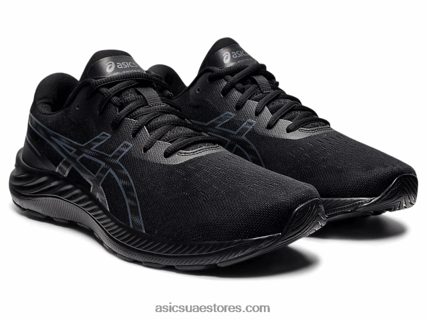 Asics أسود / رمادي الناقل جل اكسايت 9 2N24DJ1324