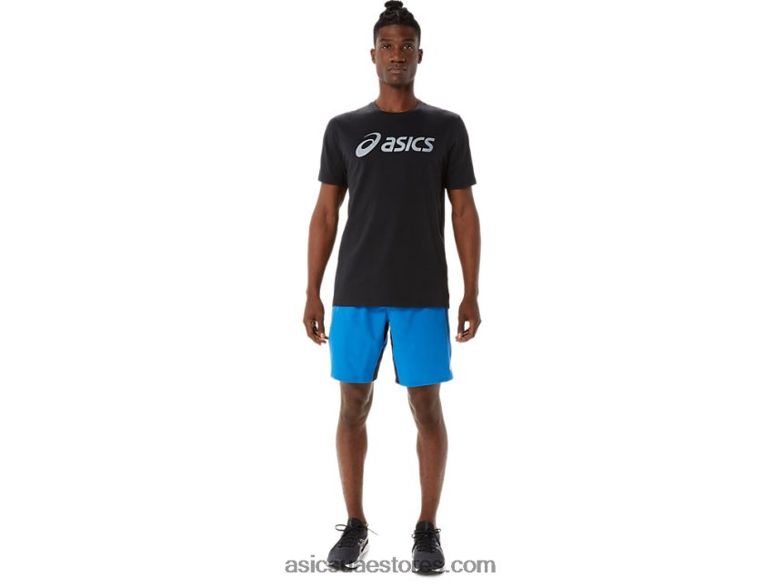 Asics محرك البحيرة / الأداء الأسود خلاط رجالي 9 إنش قصير 2N24DJ1409