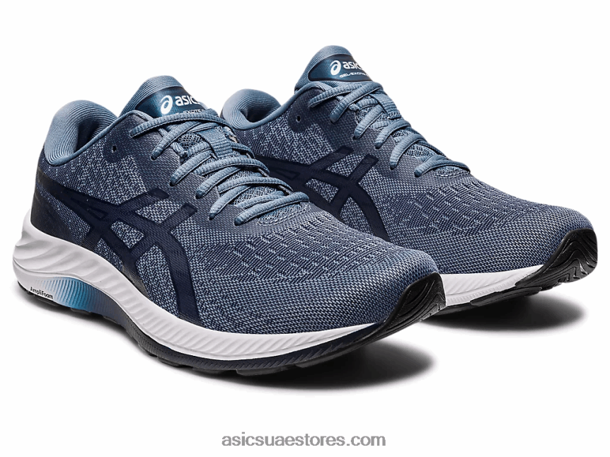 Asics أزرق صلب / منتصف الليل جل اكسايت 9 2N24DJ162