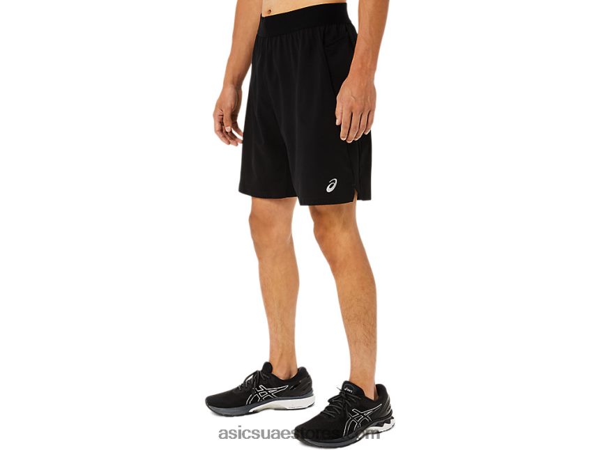 Asics أسود الأداء خلاط رجالي 9 إنش قصير 2N24DJ1768