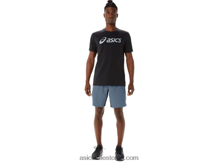 Asics الأزرق الصلب خلاط رجالي 9 إنش قصير 2N24DJ192