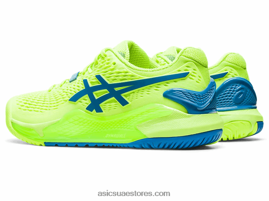 Asics خطر أخضر / أزرق تولد من جديد جل القرار 9 2N24DJ2170