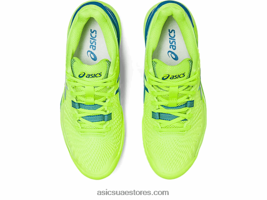 Asics خطر أخضر / أزرق تولد من جديد جل القرار 9 2N24DJ2170