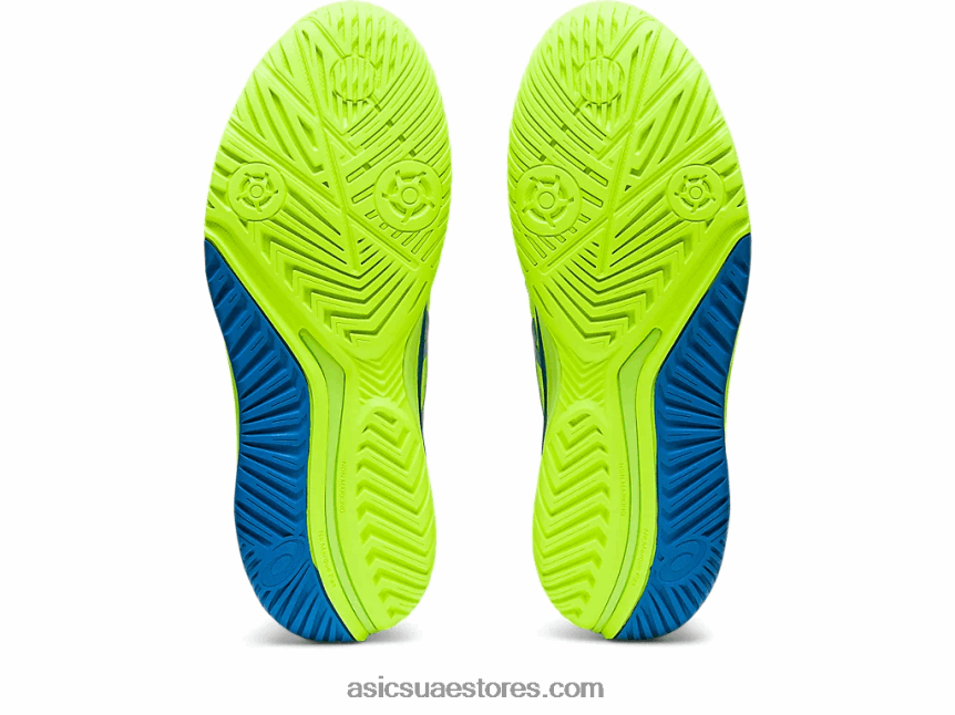 Asics خطر أخضر / أزرق تولد من جديد جل القرار 9 2N24DJ2170
