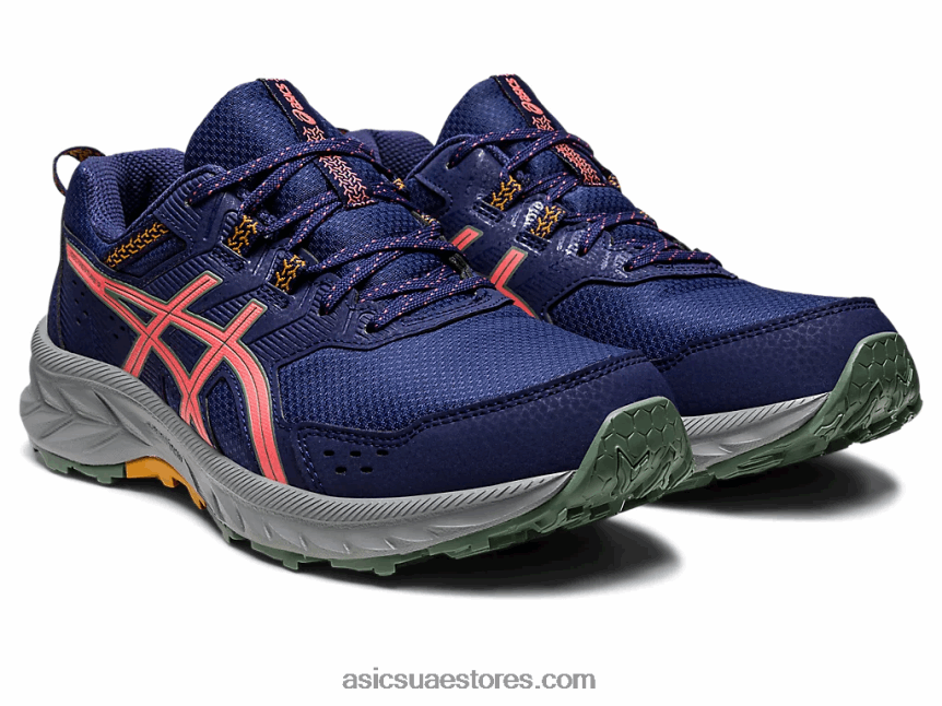 Asics أزرق نيلي / بابايا جل فينشر 9 واسع 2N24DJ2205