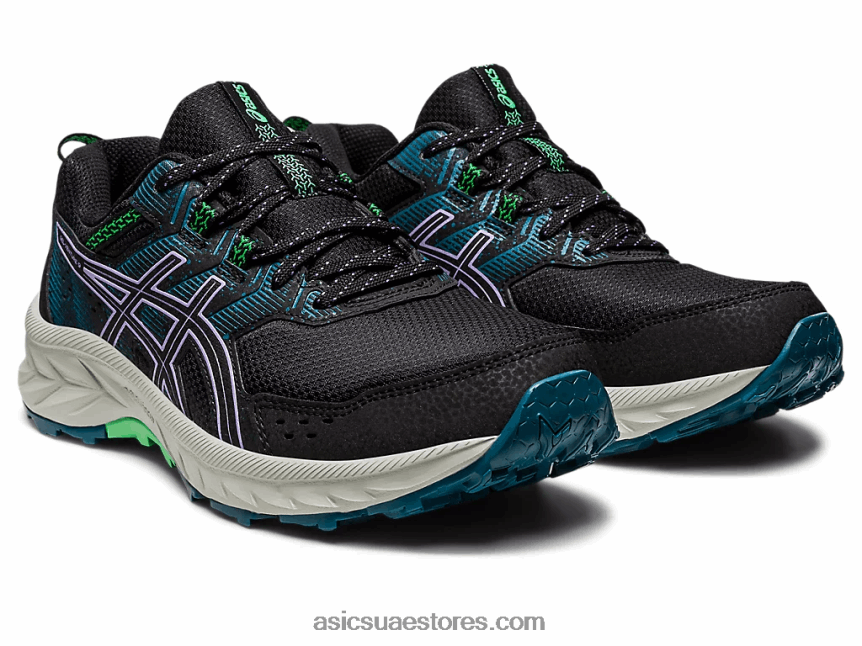 Asics أسود / بنفسجي رقمي جل فينشر 9 2N24DJ2212