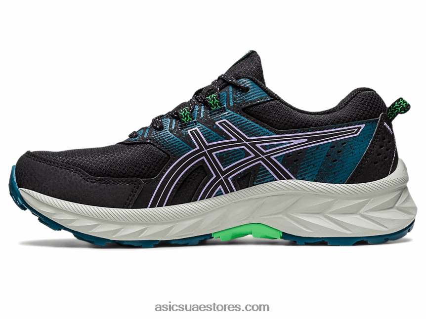 Asics أسود / بنفسجي رقمي جل فينشر 9 2N24DJ2212