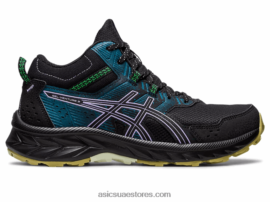 Asics أسود / بنفسجي رقمي جل فينشر 9 متر 2N24DJ2224