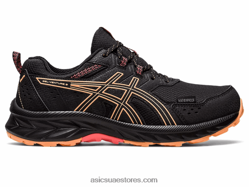 Asics أسود / الكثبان الصيفية جل فينشر 9 مقاوم للماء 2N24DJ2228