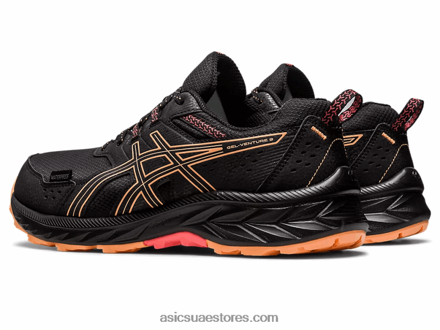 Asics أسود / الكثبان الصيفية جل فينشر 9 مقاوم للماء 2N24DJ2228