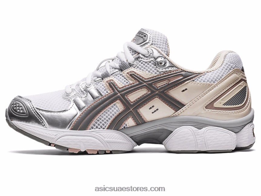Asics أبيض / دقيق الشوفان جل نيمبوس 9 2N24DJ2302