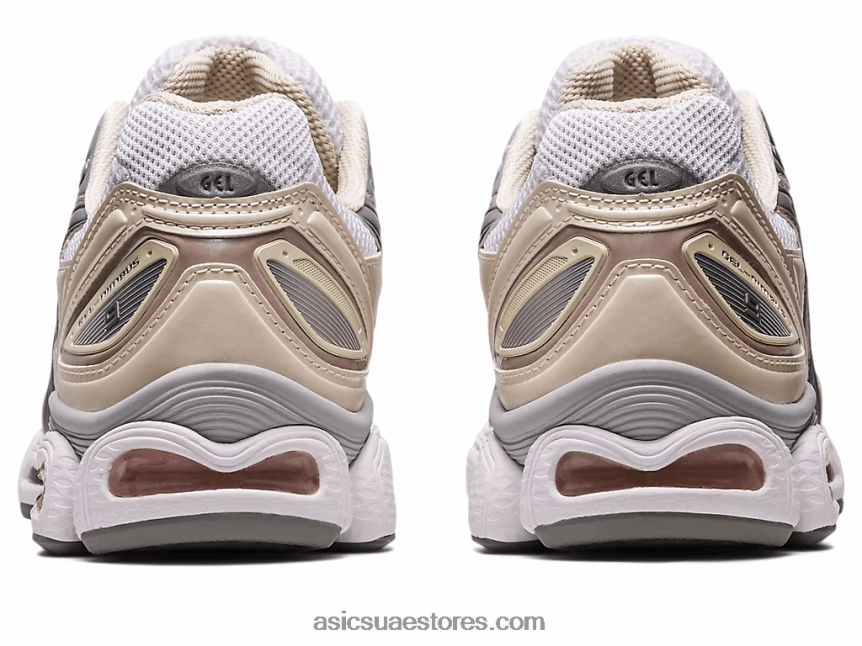 Asics أبيض / دقيق الشوفان جل نيمبوس 9 2N24DJ2302