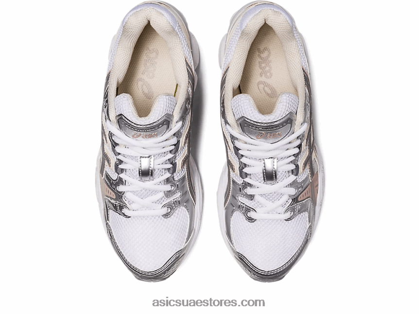 Asics أبيض / دقيق الشوفان جل نيمبوس 9 2N24DJ2302