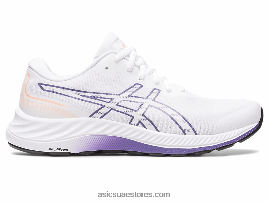 Asics أبيض / أرجواني مترب جل اكسايت 9 2N24DJ2392