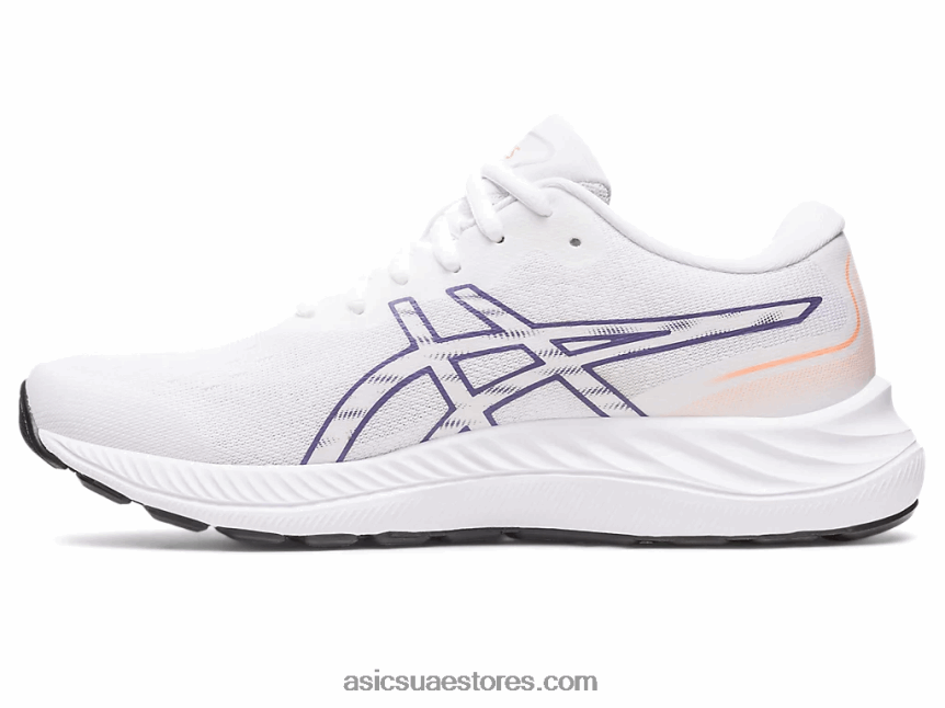 Asics أبيض / أرجواني مترب جل اكسايت 9 2N24DJ2392