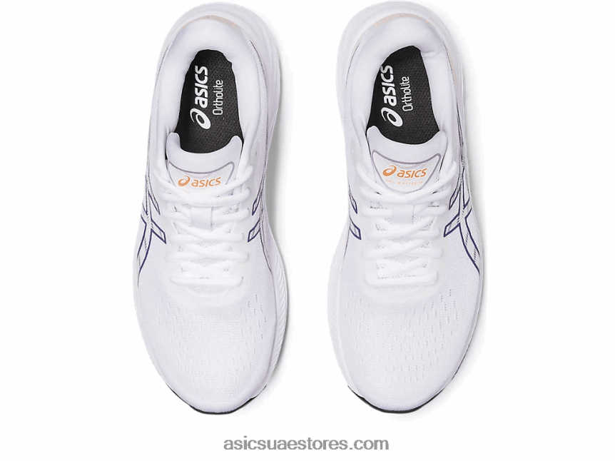 Asics أبيض / أرجواني مترب جل اكسايت 9 2N24DJ2392