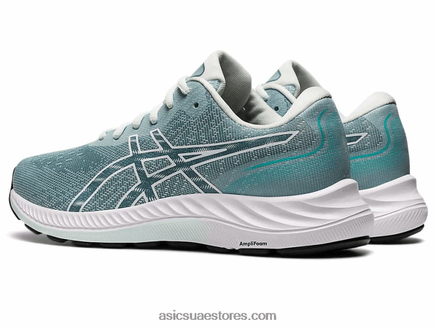 Asics مهدئا البحر / الأبيض جل اكسايت 9 2N24DJ2408