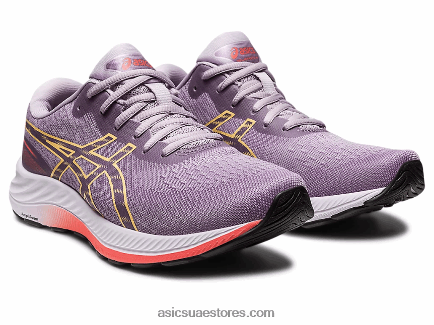 Asics الكوارتز البنفسجي / البرتقالي الفاتح جل اكسايت 9 عريض 2N24DJ2415